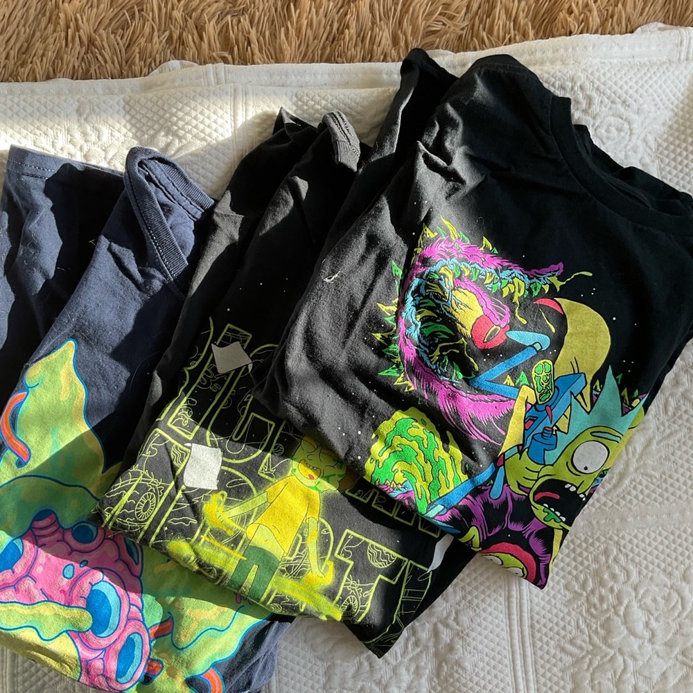 3 Rick and Morty Adult Swim T shirts